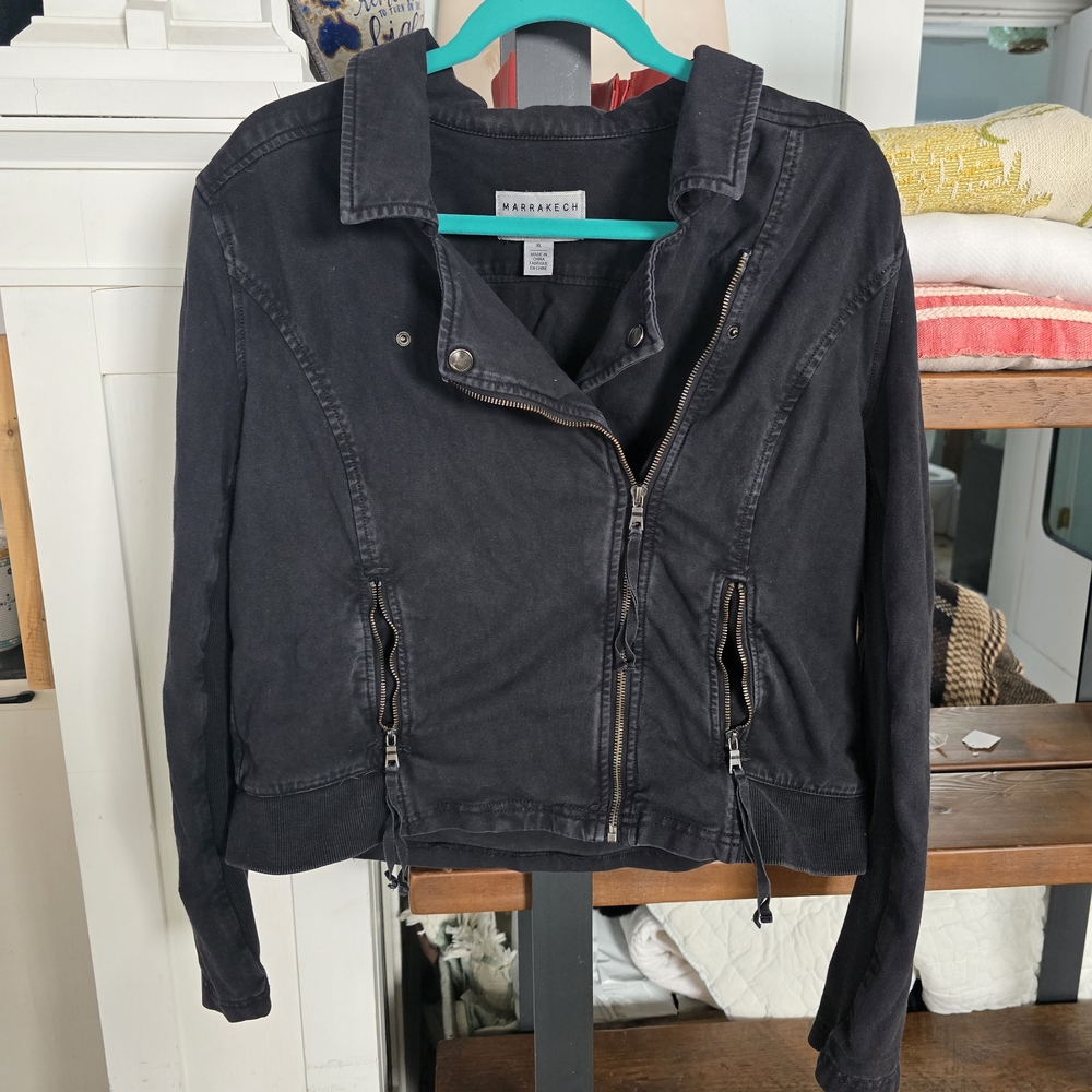 Marrakech Women's Black Jean Jacket